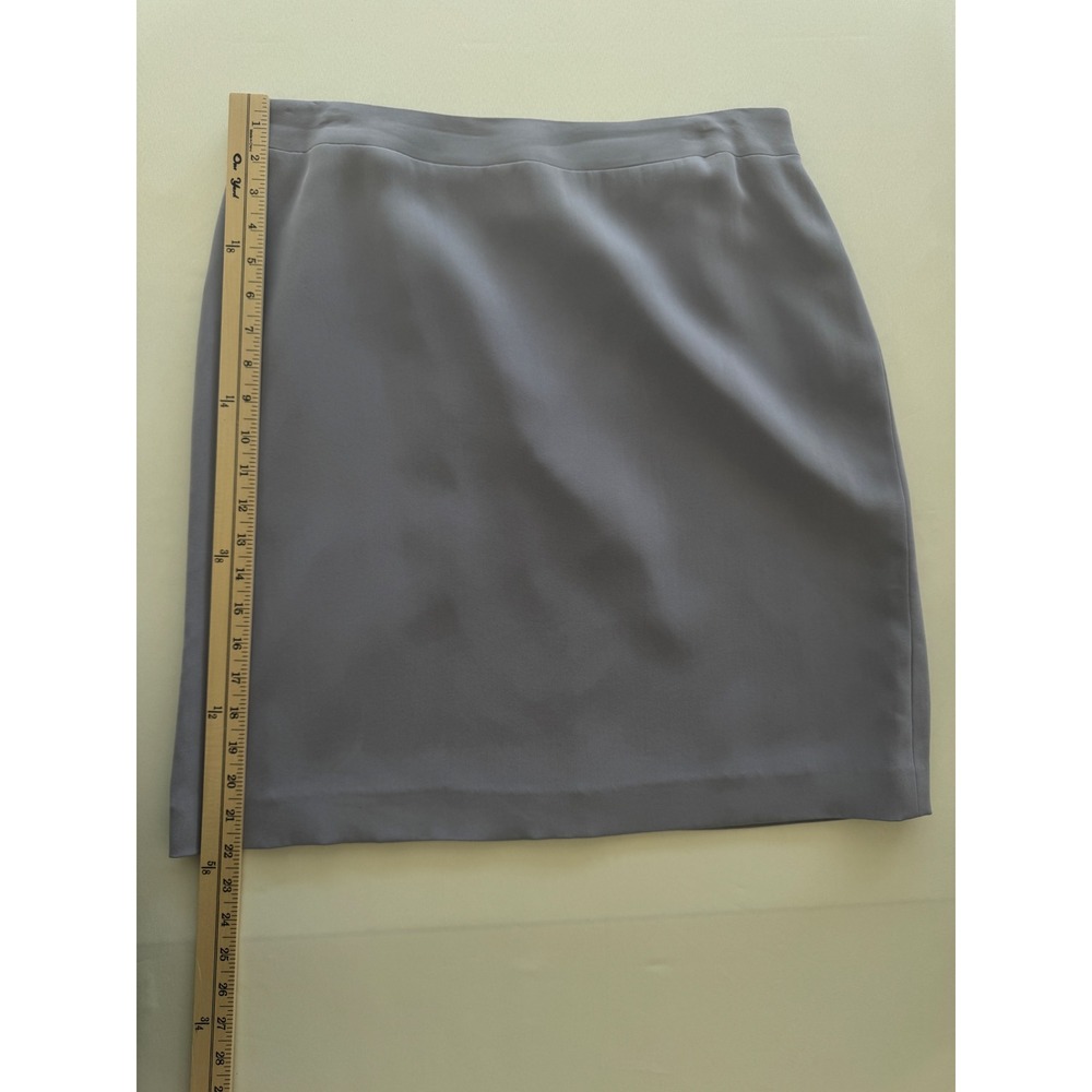 Patrick Christopher Womens 100% Silk Pencil Skirt‎ Dusty Lavender Purple Size 12